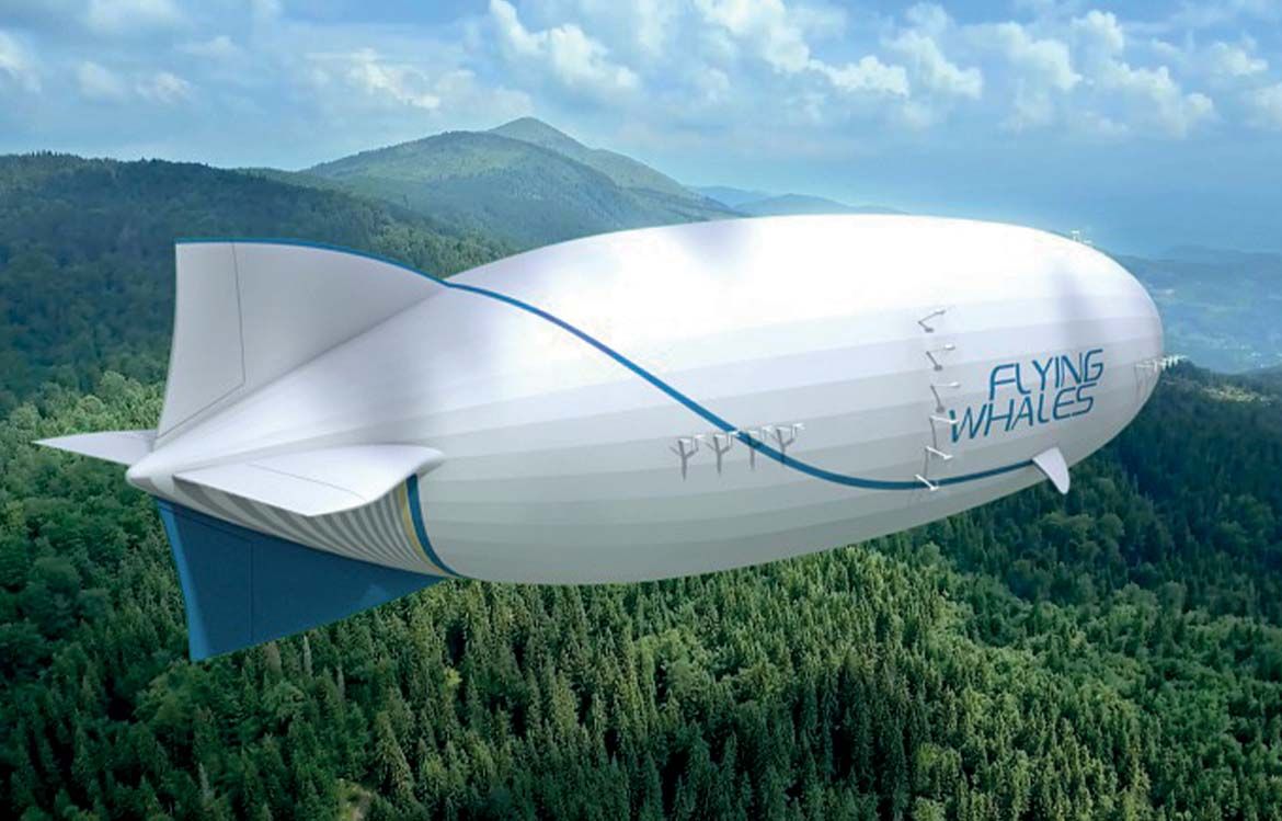 Modélisation du LCA60T (Large Capacity Airship 60 Tons), développé par la société Flying Whales.