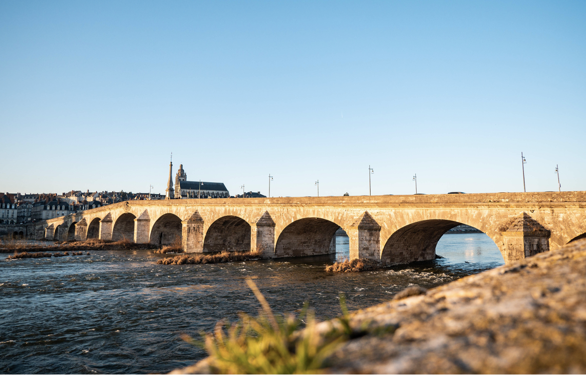 Pont de Blois, Loire, France.